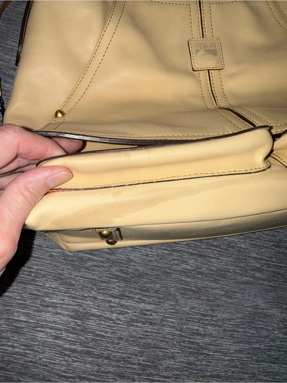 Dooney & Bourke Cream Florentine Kingston